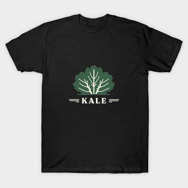 Kale Retro Minimal T-Shirt by Retro Travel Design